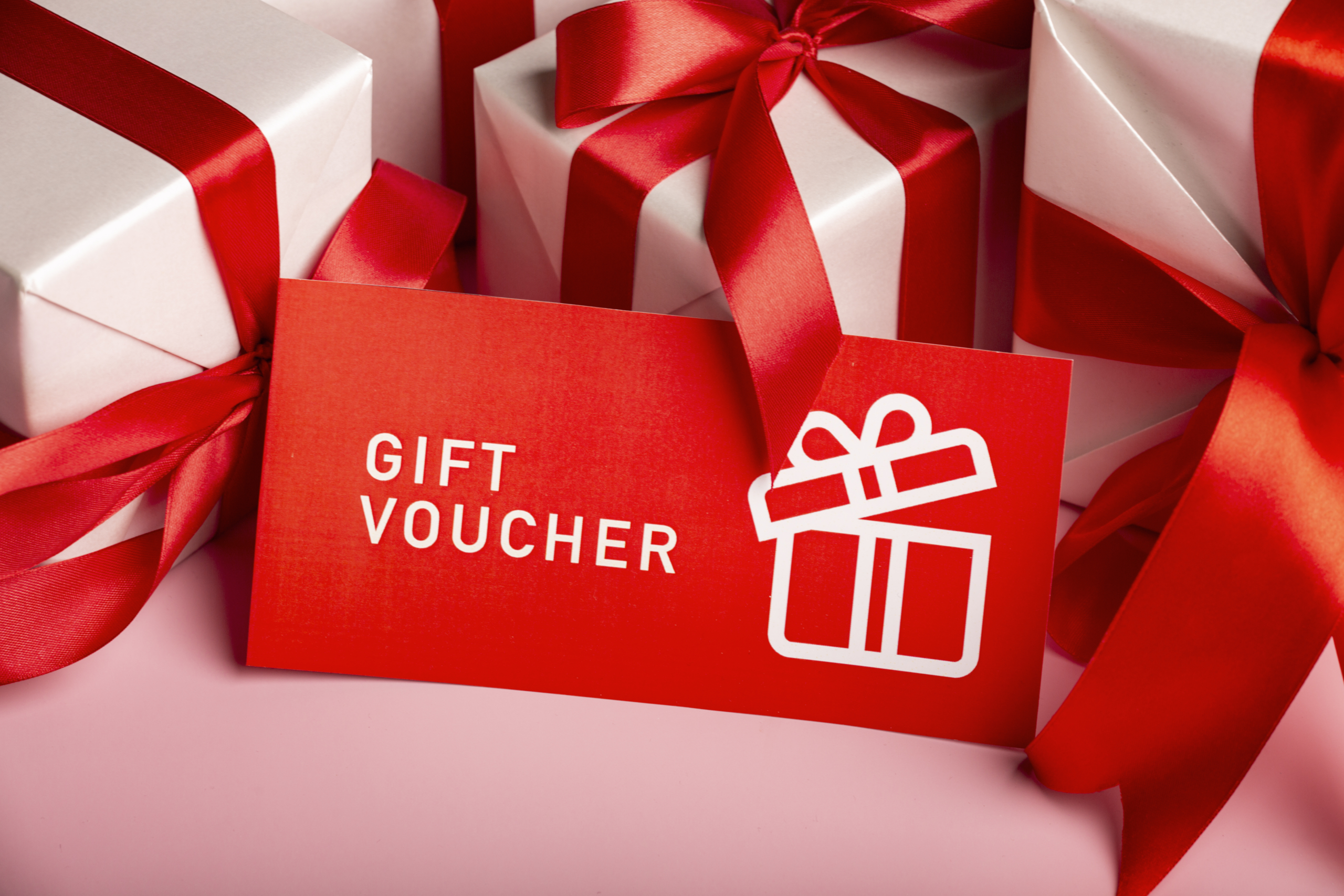 beautiful gift voucher with decoration