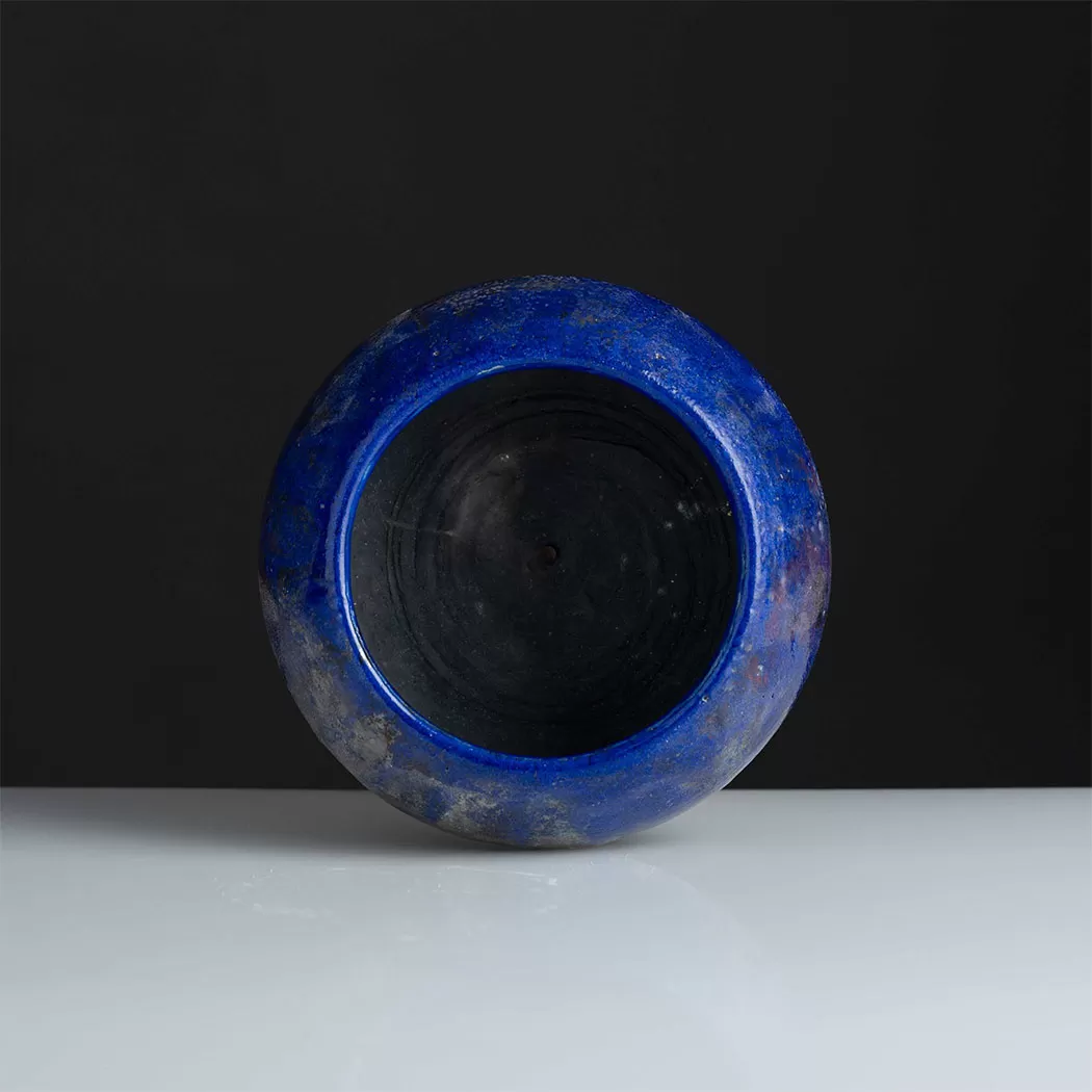 EMBER LAPIS FACETED BOWL 1