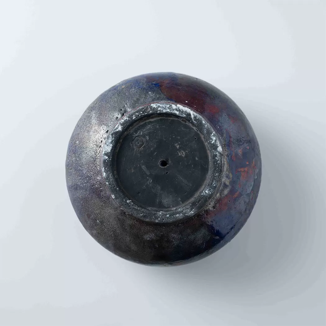 EMBER LAPIS FACETED BOWL 3