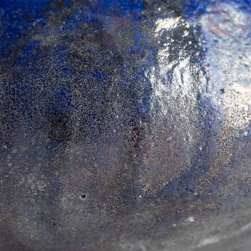 EMBER LAPIS FACETED BOWL 5