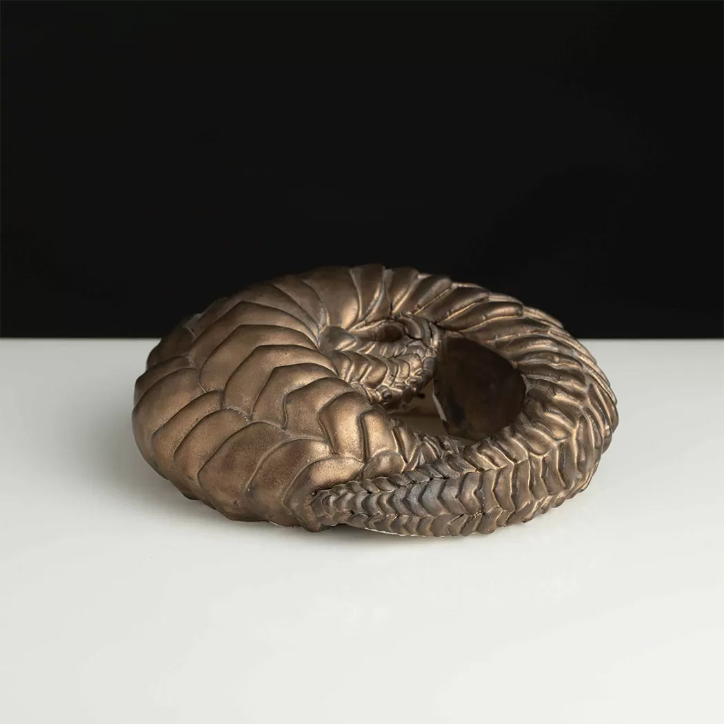 SLEEPING PANGOLIN BRONZE SCULPTURE 1