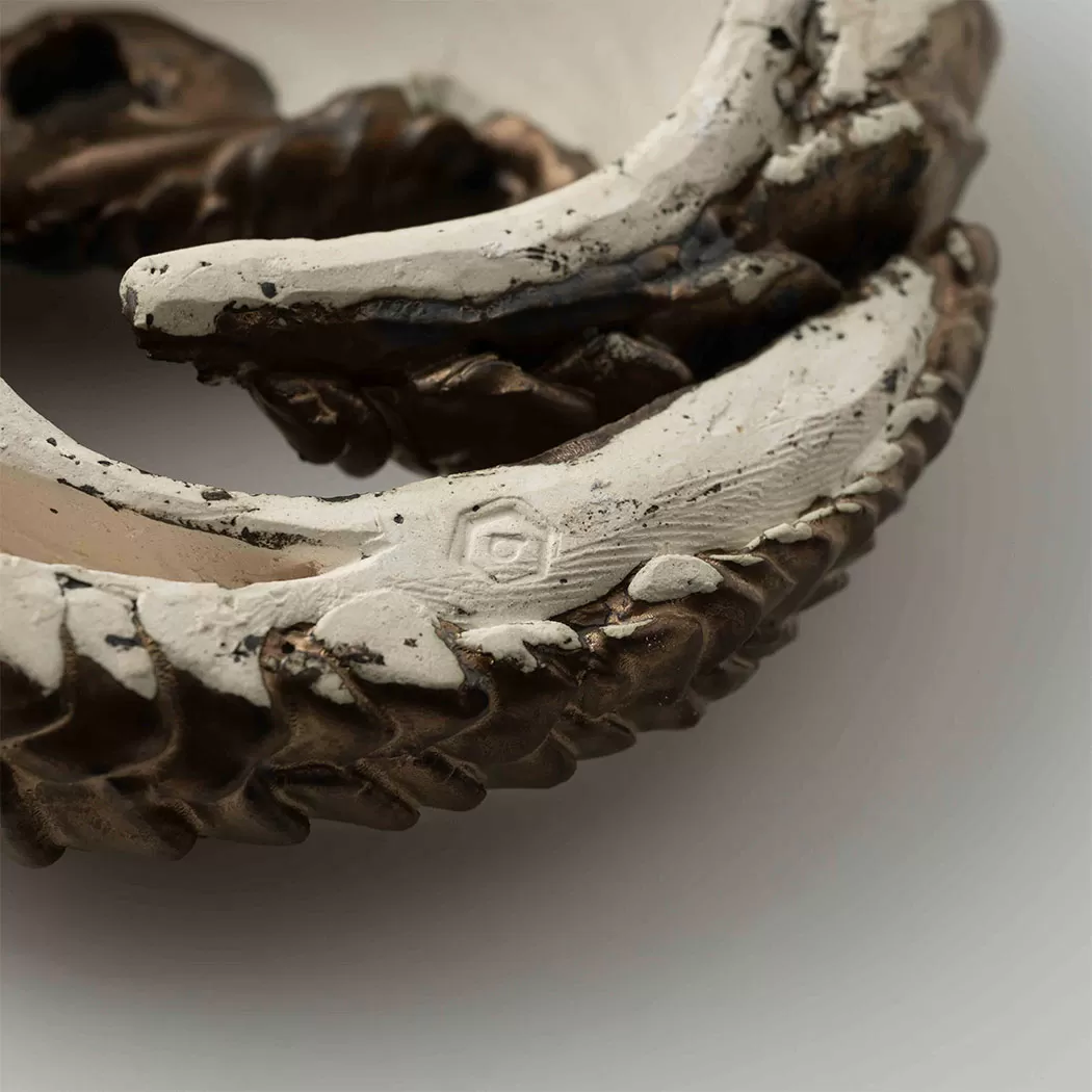 SLEEPING PANGOLIN BRONZE SCULPTURE 5