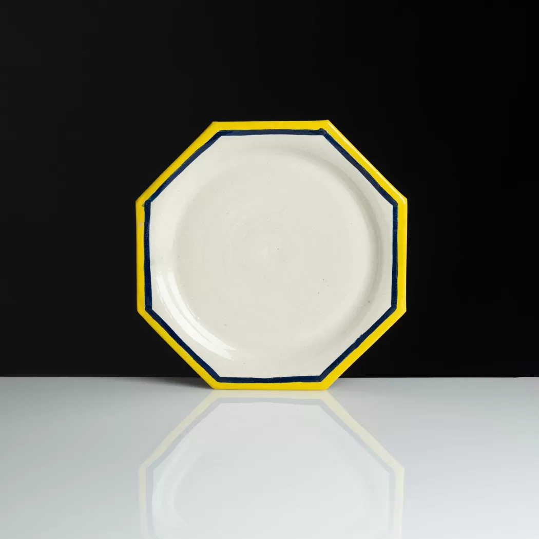 honey comb blue yellow